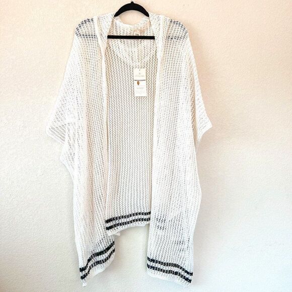 NWT! Quagga Green Label Stitched Mesh Hooded Cardigan - Picture 1 of 5